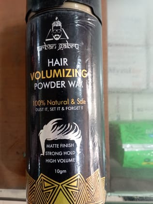 Hair volumizing powder wax