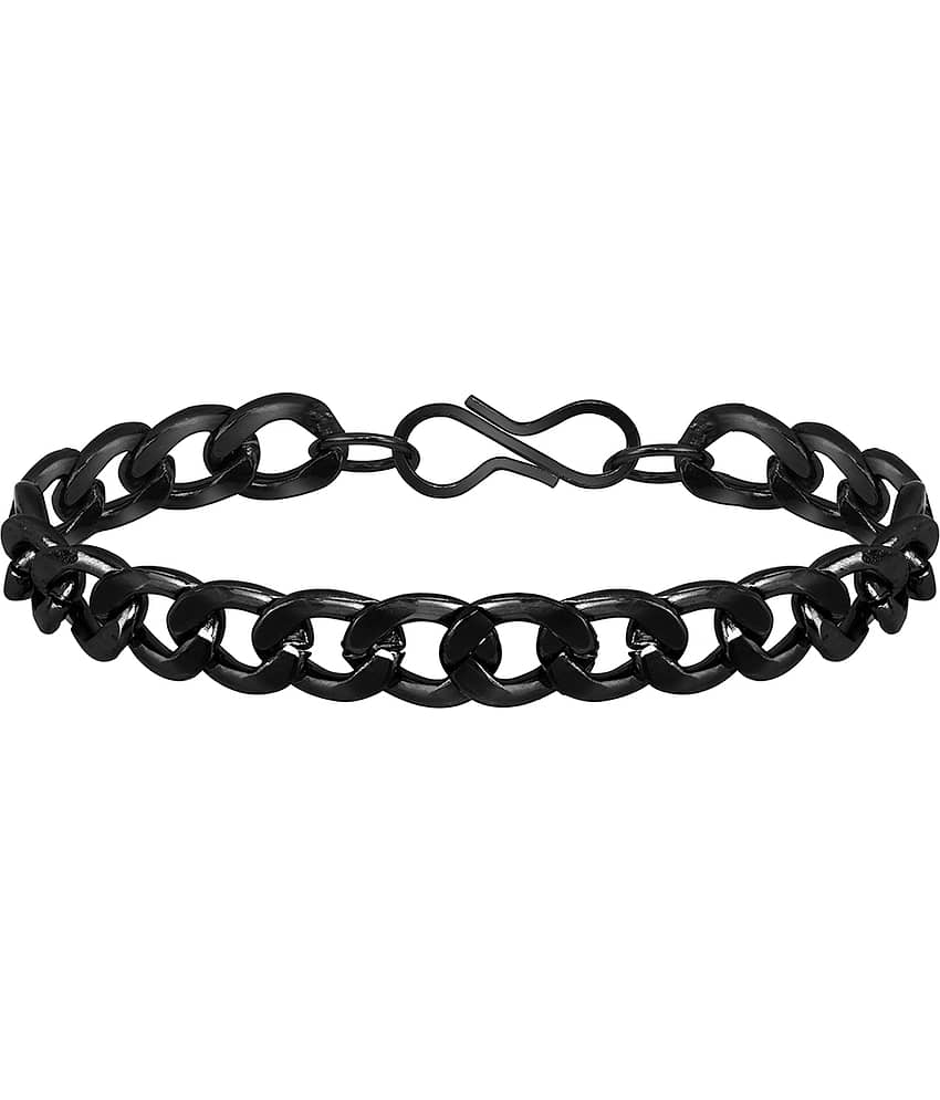 Mikado Black Dude Stylish Chain Bracelet For Men's