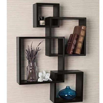 Floating Wall Shelf With 4 Shelves