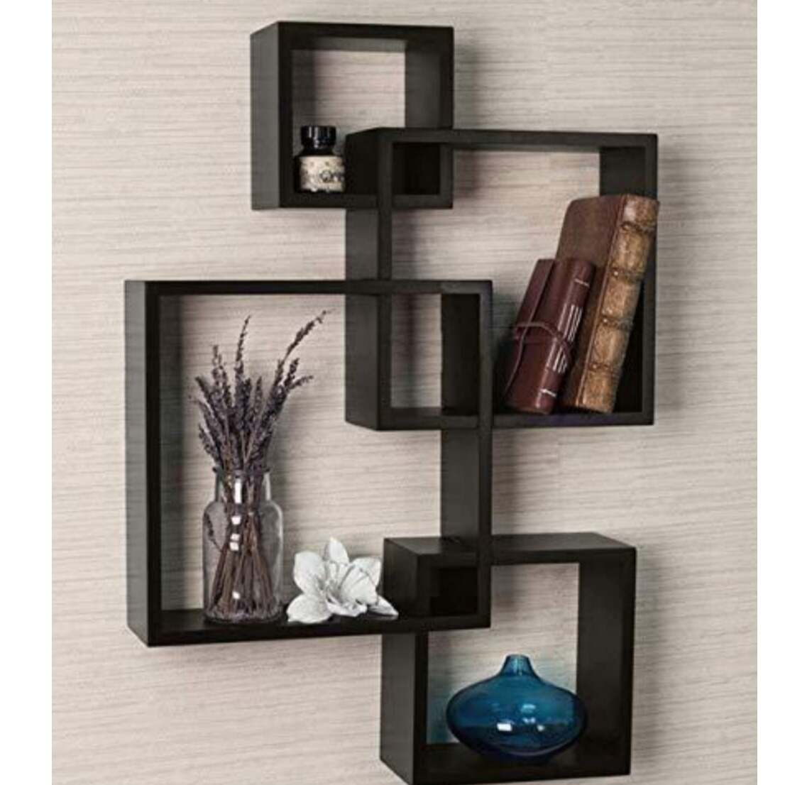Floating Wall Shelf With 4 Shelves