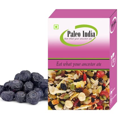 Paleo India 500gm Premium Dried Blueberries| Sweet Tangy  Antioxidant Rich Snacks| Perfect for Snacking, Baking & Smoothies | Juicy Flavorful  Packed with Nutrition