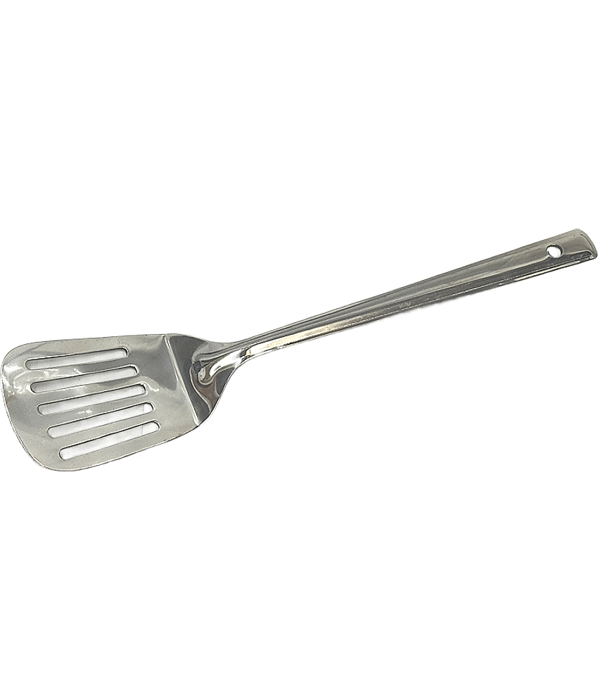Dynore Silver Steel Slotted Spatula ( Pack of 1 )