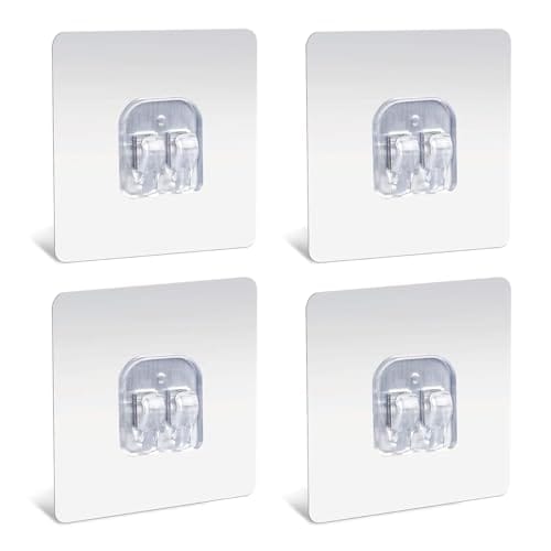 Strong Self Adhesive Magic Sticker Transparant - Bathroom and Kitchen Hanging Racks Sticker, Tissue and Towel