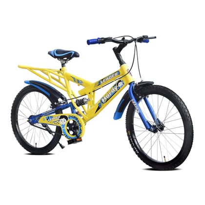 Leader Hardy 20T IBC Rear Suspension For Kids - Age Group 7 To 10 Years 20 T Road Cycle (Single Speed, Yellow) Leader Hardy 20T IBC Rear Suspension For Kids - Age Group 7 To 10 Years 20 T Road Cycle (Single Speed, Yellow)