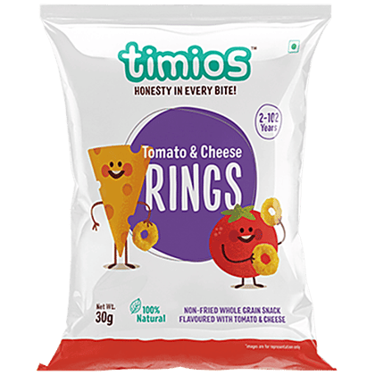 Timios Rings - Tomato & Cheese, 30 g