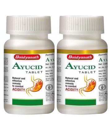 Baidyanath Ayucid Tablets | 60+60 Tab (Pack of 2)