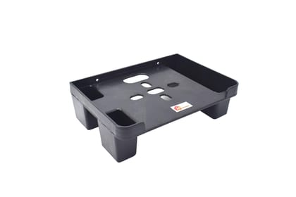 Mahima Gold TV Set Top Box Stand Black with Remote Holder/Wall Mount Shelf Mahima Gold TV Set Top Box Stand Black with Remote Holder/Wall Mount Shelf