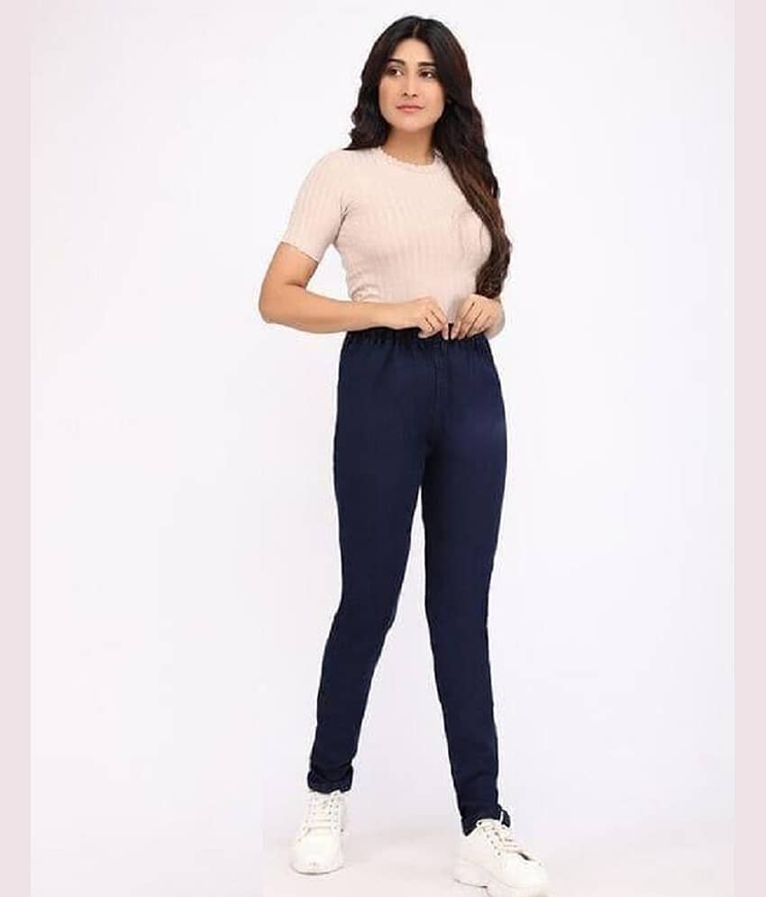 OuterWear - Dark Blue Denim Regular Fit Women's Jeans ( Pack of 1 )