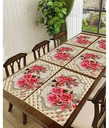 Sanraksshan PVC Solid Rectangle Table PlaceMats ( 40 cm x 32 cm ) Pack of 1 - Multi