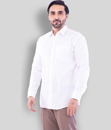DESHBANDHU DBK - White Cotton Regular Fit Men's Casual Shirt (Pack of 1 )