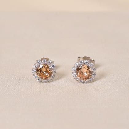 Zinnia Studs - Orange