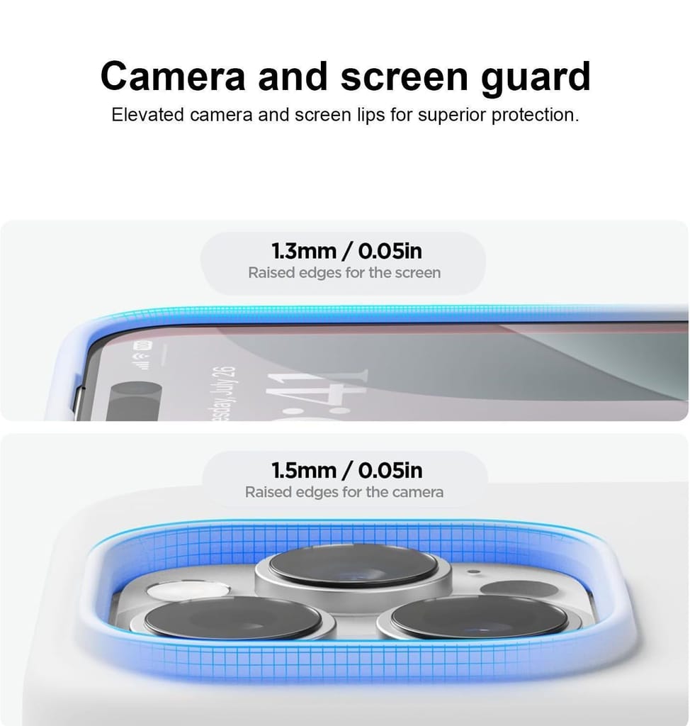 LIRAMARK Liquid Silicone Soft Back Cover Case for Apple iPhone 16 Pro