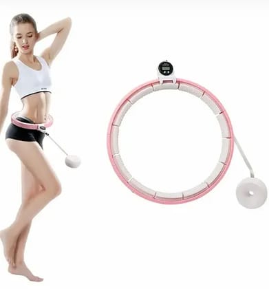 Fitness Adjustable Detachable Fitness Hula Hoop Ring Smart Round Count & Weight Loss Gym Equipment Exercise Smart Hula Hoops