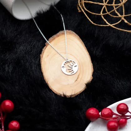 Celestial bodies Pendant Necklace-Silver