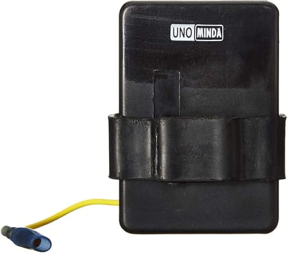 Uno Minda CD-4004 CDI - Black CASE, 4+2 PIN Yellow Coupler, 1 Bullet Coupler for-Honda-Unicorn/Hero -HUNK/CBZ Xtreme/ACHEIVER