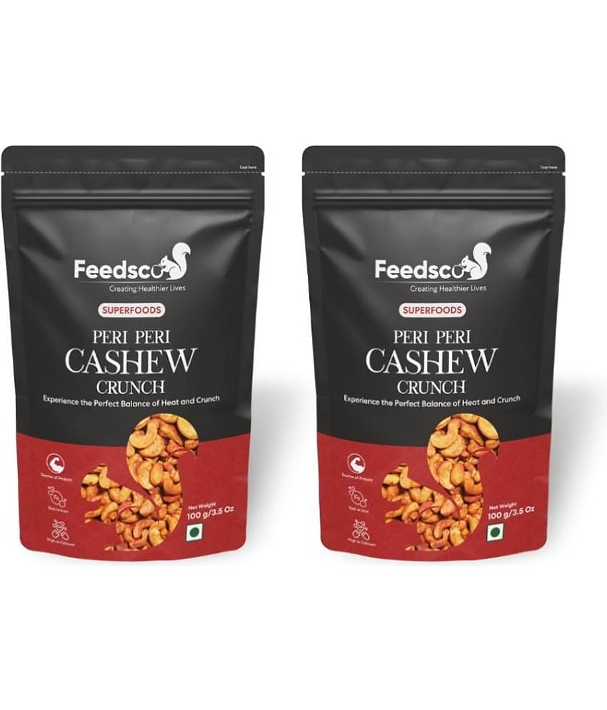 Feedsco Cashew nut (Kaju) 100 Pack of 2