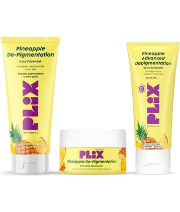 The Plant Fix Plix Plix Pineapple Depigmentation Regime for Bright & Even Skin All Skin Types (3 Items in the set)