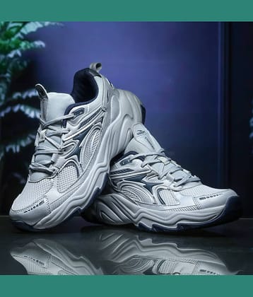 ASIAN DOMINATOR-04 Silver Men's Sports Running Shoes