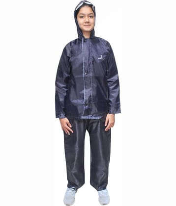 Goodluck Polyester Raincoat Set - Black