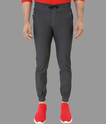 plounge Dark Grey Slim Joggers ( Pack of 1 )