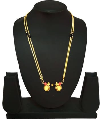 SHANKH-KRIVA Golden Mangalsutra ( Pack of 1 )