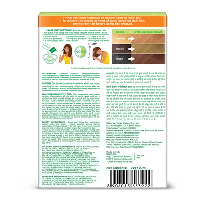 Nisha Creme Hair Color Honey Blonde 40g Pack of 6, Permanent Hair Colour for Women Men, 100% Grey Coverage