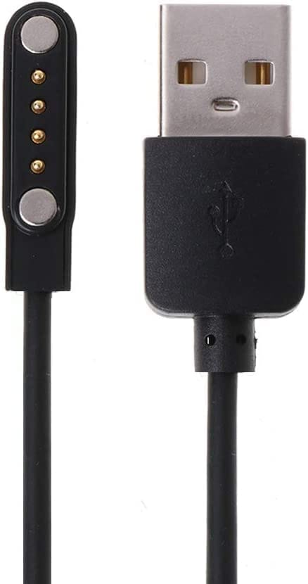 iTronix Charger Cable for Fire Boltt Talk/Talk Pro/Thunder/360 Pro/Visionary/Invincible/Invincible Plus/Diamond/Infinity/Infinity Luxe/Eclipse/Quantum/Rock/Emperor/Wonder smartwatches Black / not found