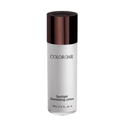 Colorbar Spotlight Illuminating Lotion, 30ml | Enriched with Hyaluronic Acid, Mulberry Extract | Mineral oils | Long-lasting glow Colorbar Spotlight Illuminating Lotion, 30ml | Enriched with Hyaluronic Acid, Mulberry Extract | Mineral oils | Long-lasting
