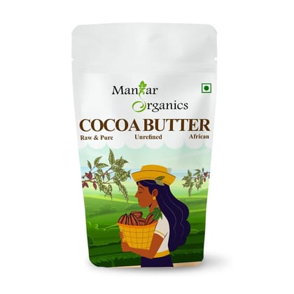 ManHar Organics African Raw Cocoa Butter 100gm Unrefined Organic for Stretch Marks, Face Moisturiser, Hair Lotion, Lip Balms (Cocoa, 100gm) ManHar Organics African Raw Cocoa Butter 100gm Unrefined Organic for Stretch Marks, Face Moisturiser, Hair Lotion, Lip Balms (Cocoa, 100gm)