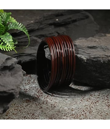 Somil Brown Bangle Set ( Pack of 12 )