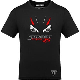 FastB Men Typography Round Neck Black T-Shirt