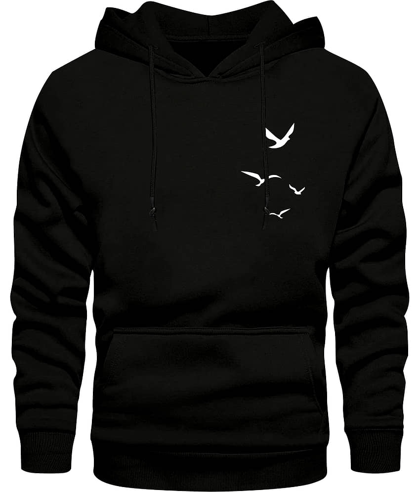 fashion and youth Cotton Blend Hooded Men's Sweatshirt - Black ( Pack of 1 )