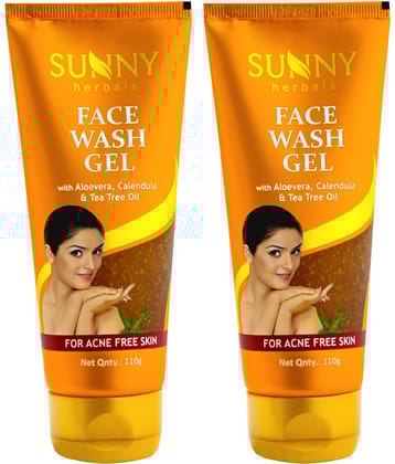 SUNNY HERBALS Tea Tree Oil Face Wash 110 mL Pack of 2
