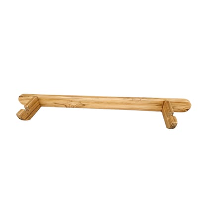 Handcrafted Wooden Single Display Wall Stand for Showpiece in Natural Finish