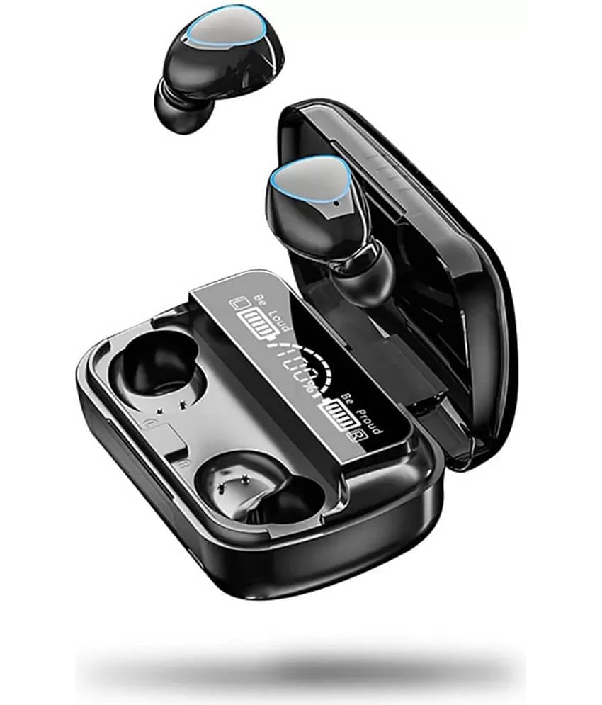 VERONIC M10 POWER Bluetooth True Wireless (TWS) In Ear 30 Hours Playback Fast charging IPX4(Splash & Sweat Proof) Black