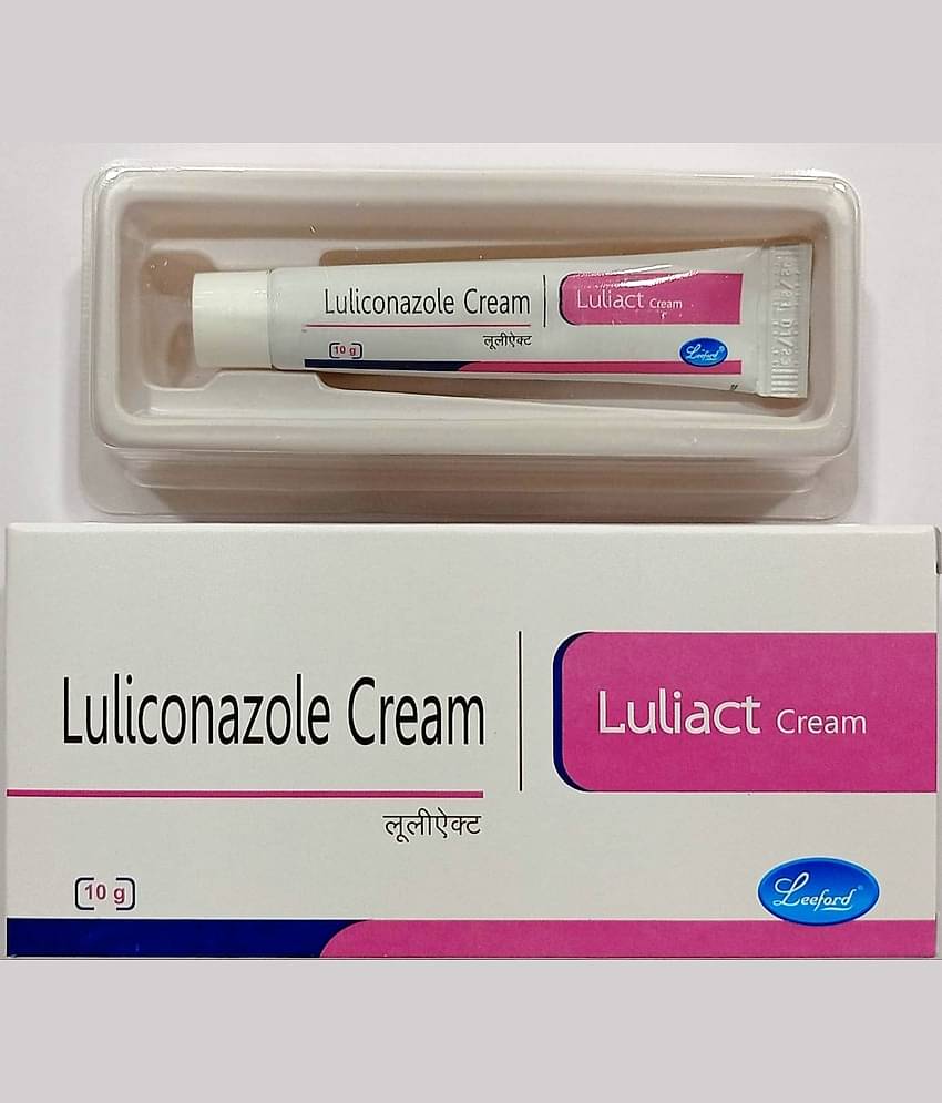 LULIACT LULICONAZOLE CREAM 10 GM ( PACK OF 5) - Day Cream for Combination Skin 60 ml ( Pack of 5 )