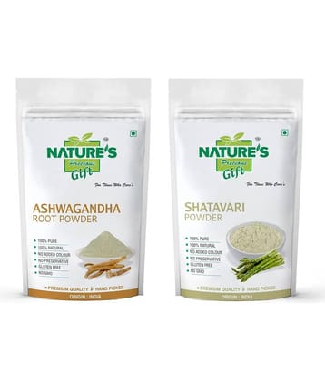 Nature's Gift Ashwagandha & Shatavari Powder Combo (100g Each) Powder 200 gm Pack of 2