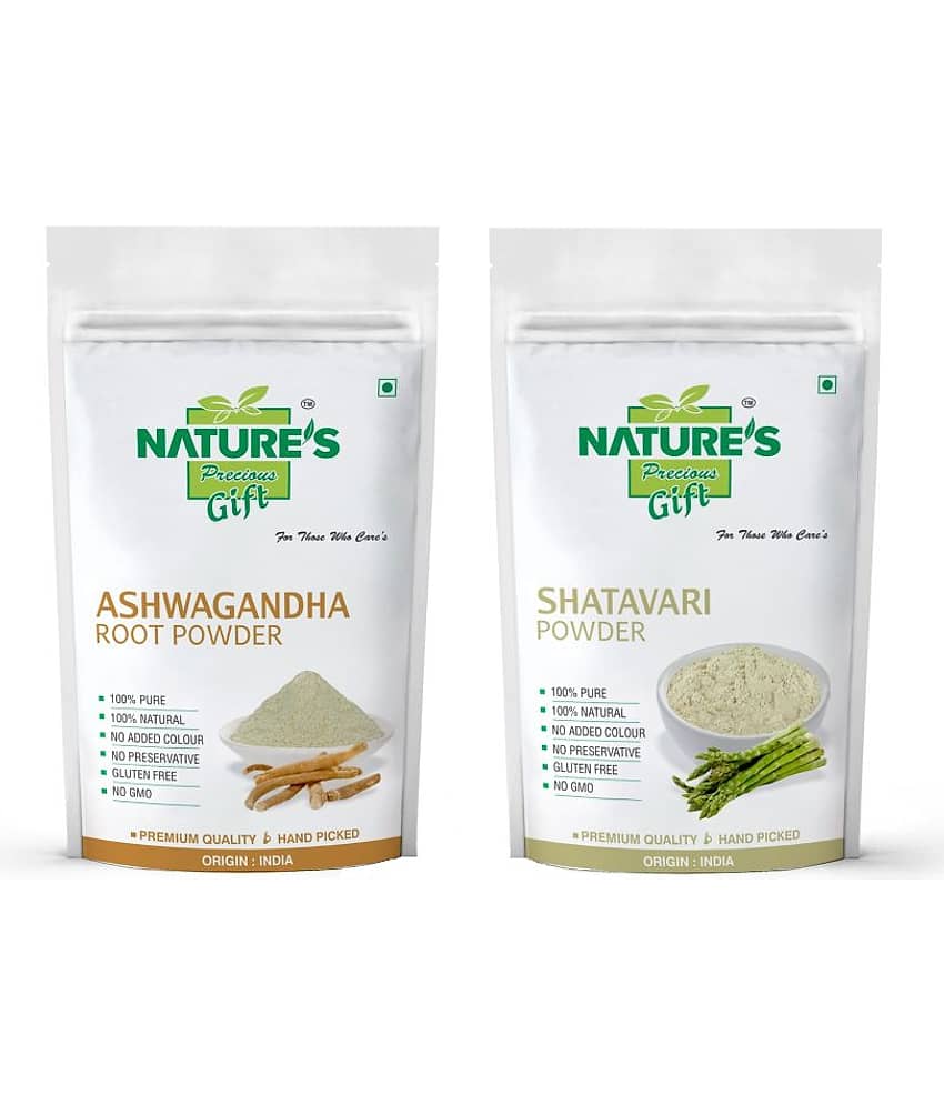 Nature's Gift Ashwagandha & Shatavari Powder Combo (100g Each) Powder 200 gm Pack of 2