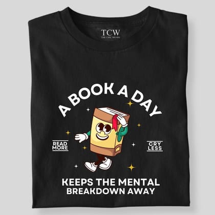 A BOOK A DAY MENTAL HEALTH-Black / S