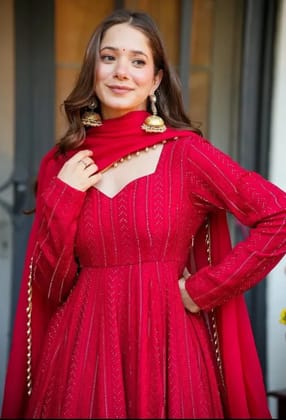 Beautiful Anarkali Gown Duppta Outfits Beautiful Anarkali Gown Duppta Outfits