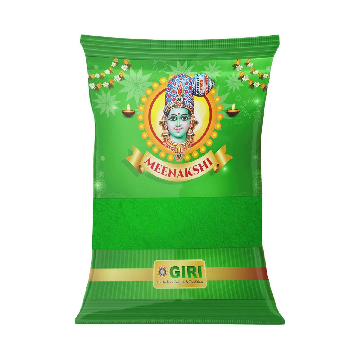 Giri Kumkum - 50 Gms | Kubera Kumkum | Kuber Pacha Kumkuma | Green Colour | Sindoor for Pooja