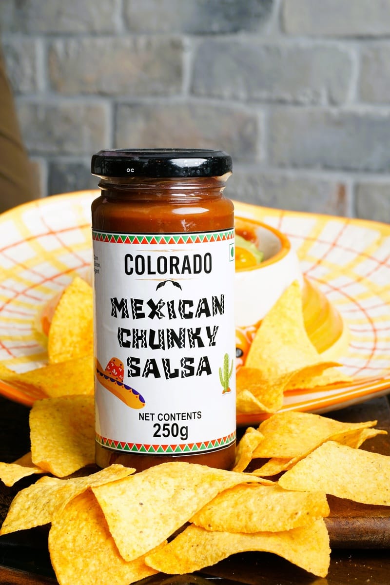 Colorado Mexican Chunky Salsa (400g) | Thick Tomato & Jalapeno Dip | Nachos & Tacos