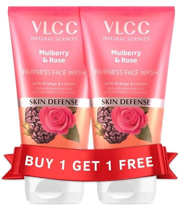 Vlcc Mulberry & Rose Facewash 300Ml Buy Oneget One Fairness & Cleansing