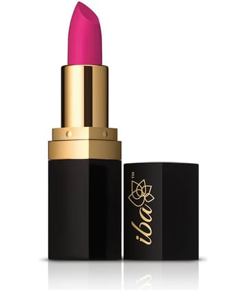 Iba Pure Lips Long Stay Matte Lipstick M12 Pink Orchid, 4g , Highly Pigmentated Long Lasting, (Pack of 1)