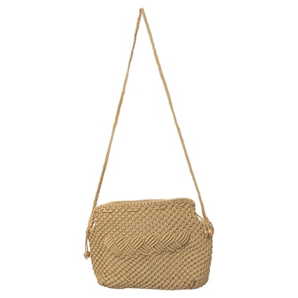Earthy Elegance Macrame Sling Bag|Tote Bags For Girls and Women|Sling Bags