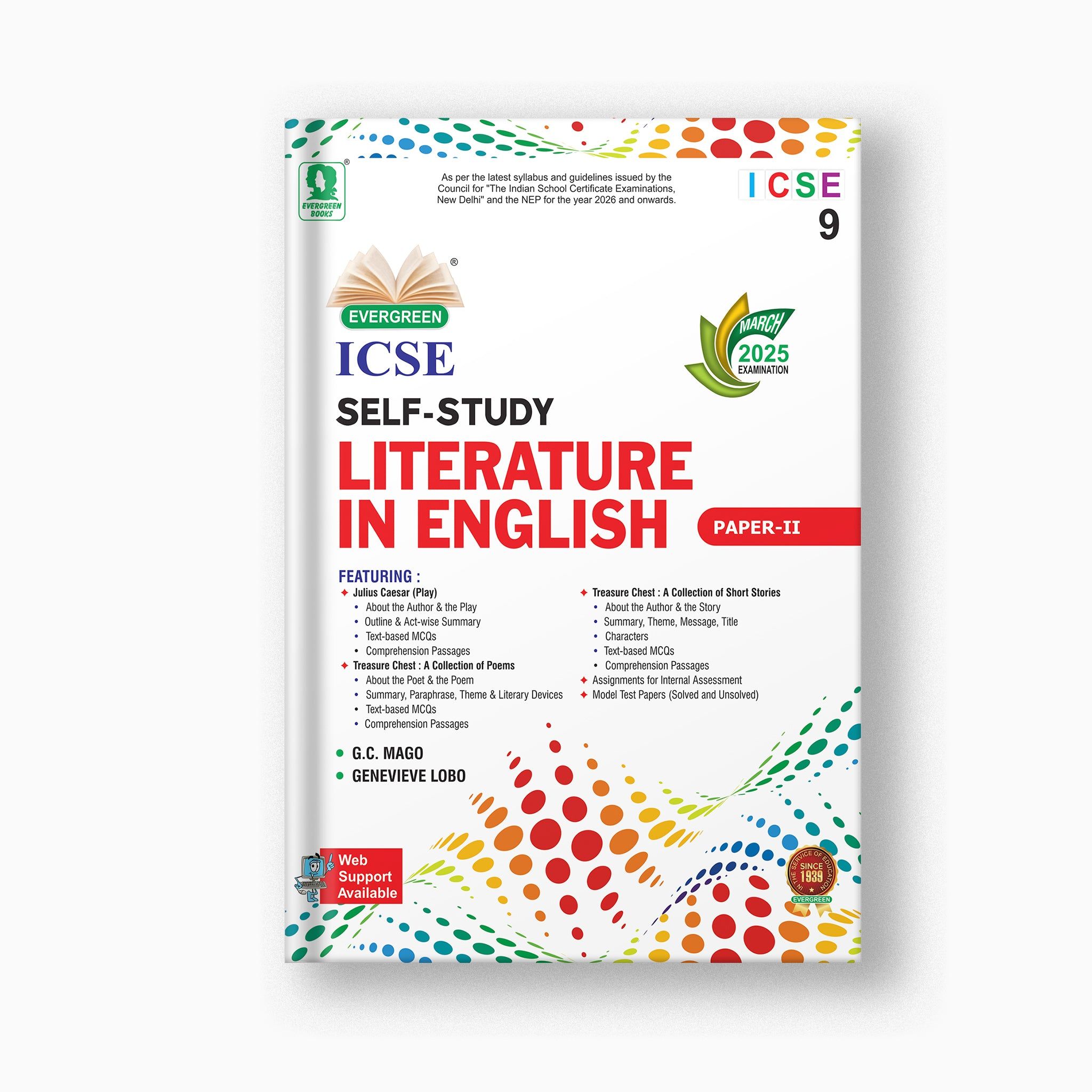 ICSE Self-Study In Literature In English - 9 (PAPER II)-Grade 09 / English