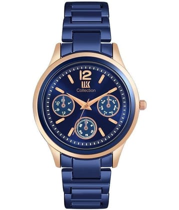 IIK COLLECTION - Blue Stainless Steel Analog Womens Watch