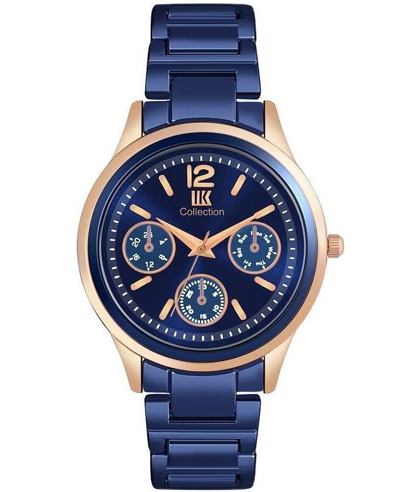 IIK COLLECTION - Blue Stainless Steel Analog Womens Watch