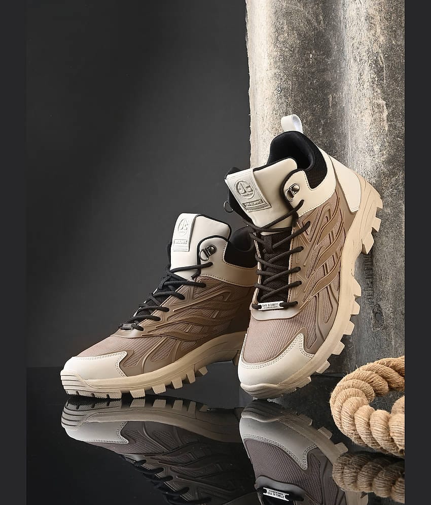 OFF LIMITS RAFTAR Beige Hiking Shoes