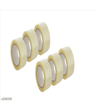 Posshe Transparent Single Sided Cello Tape ( Pack of 6 )